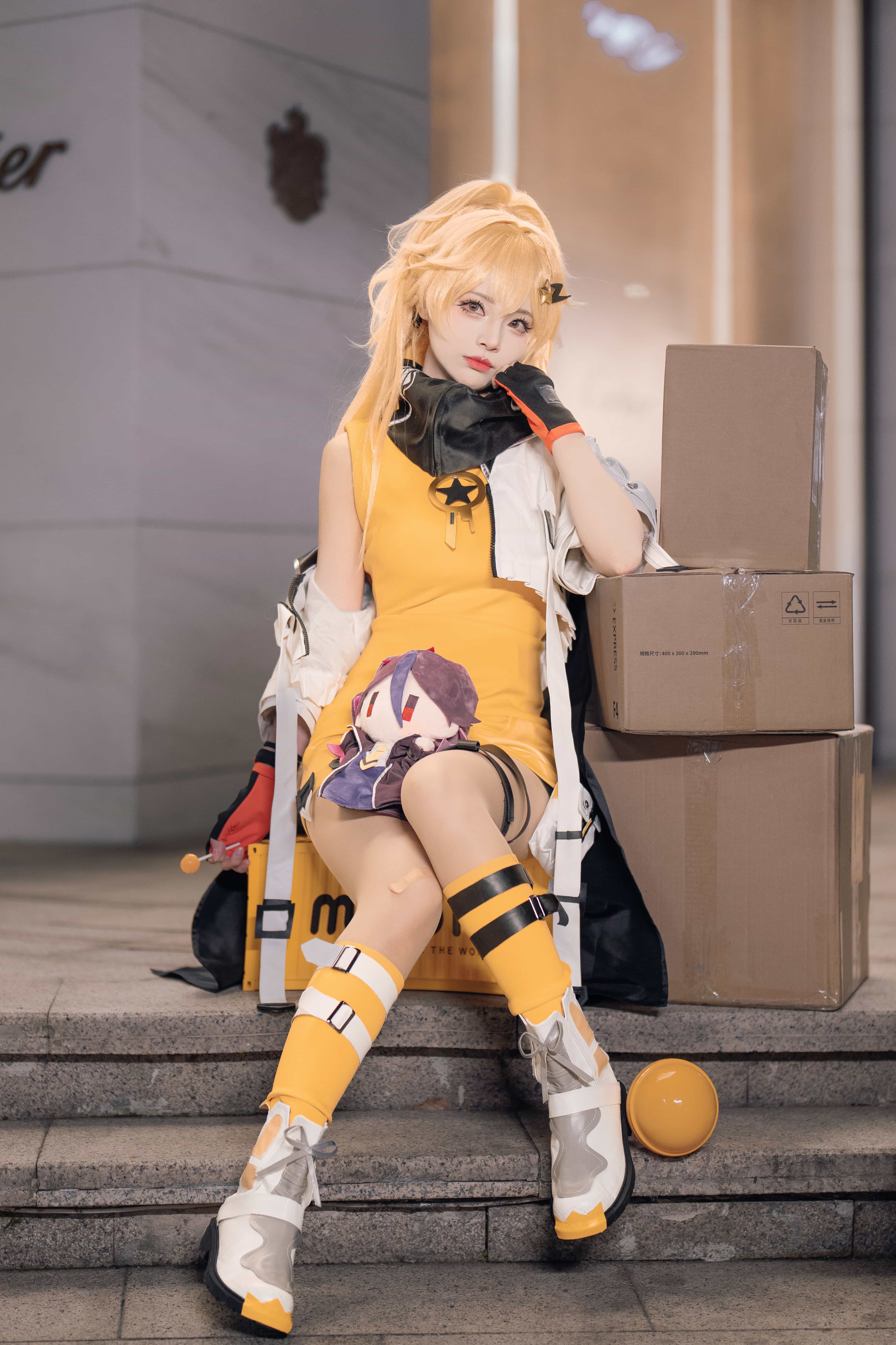 图片[1]-二次元COS分享[COSplay]快递员卡琳打工时间到！所有的货物都将准时送达（๑•̀ㅂ•́)و✧-二次元COS分享次元吧