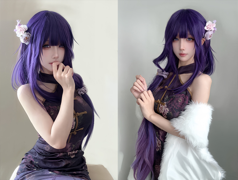 [COSplay]雷电将军私设旗袍-二次元COS分享次元吧