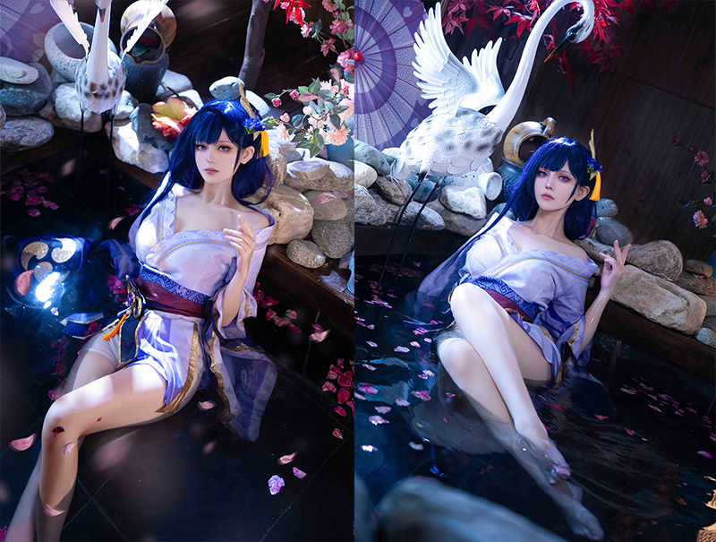 [COSplay]浮世景色百千年依旧，人之在世却如白露与泡影。虚无。-二次元COS分享次元吧