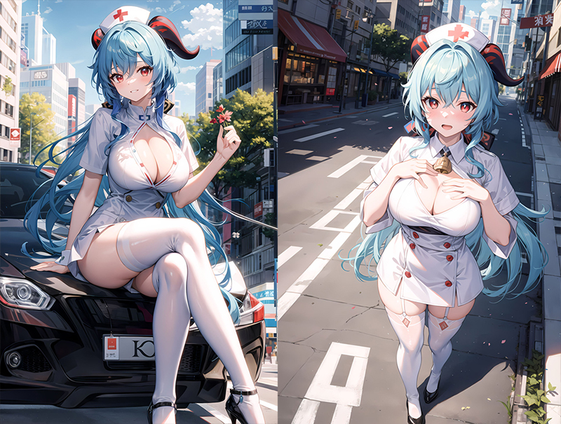 原神 甘雨 白丝护士-二次元COS分享次元吧