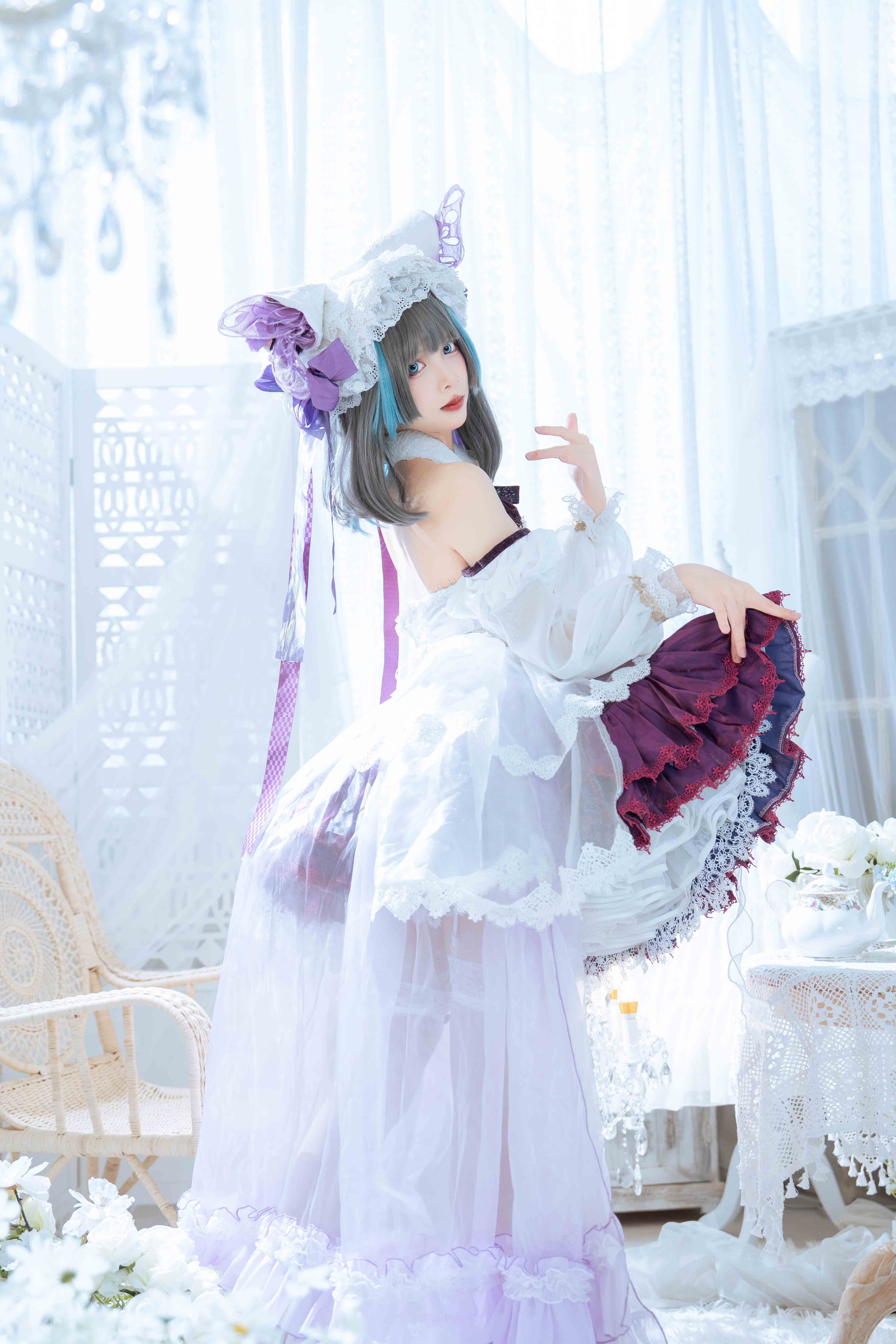 图片[7]-二次元COS分享[COSplay]亲爱的～柴郡穿紫色裙子也很好看吧-二次元COS分享次元吧