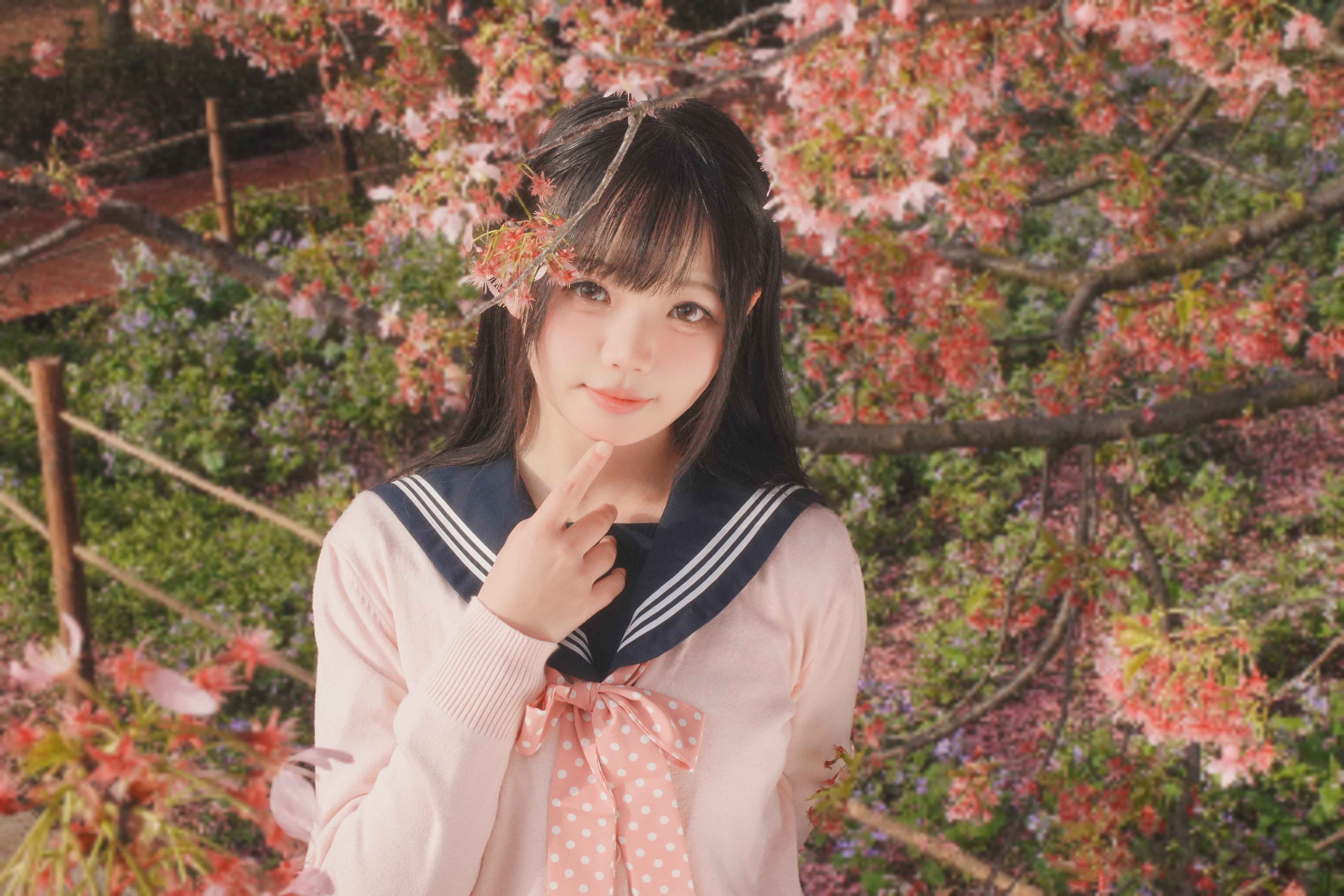 图片[1]-二次元COS分享[JK]风轻轻～我听见你声音🌸-二次元COS分享次元吧