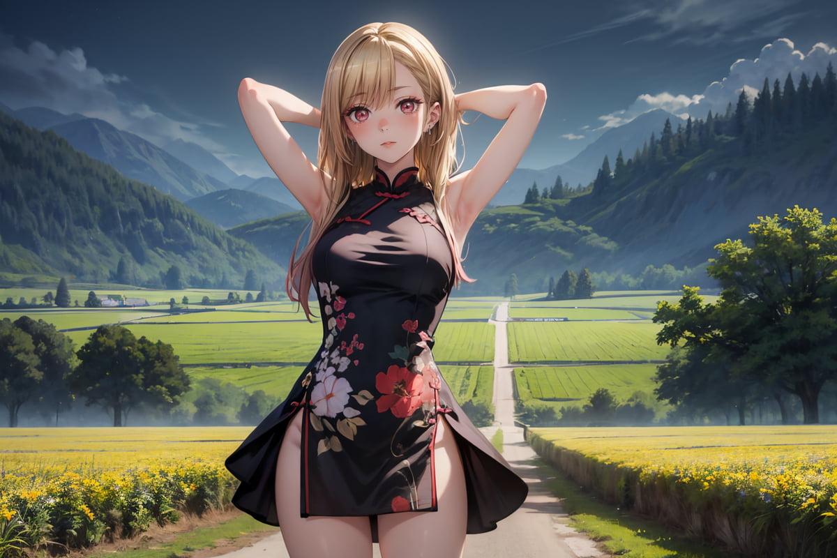 喜多川海梦 旗袍-二次元COS分享次元吧