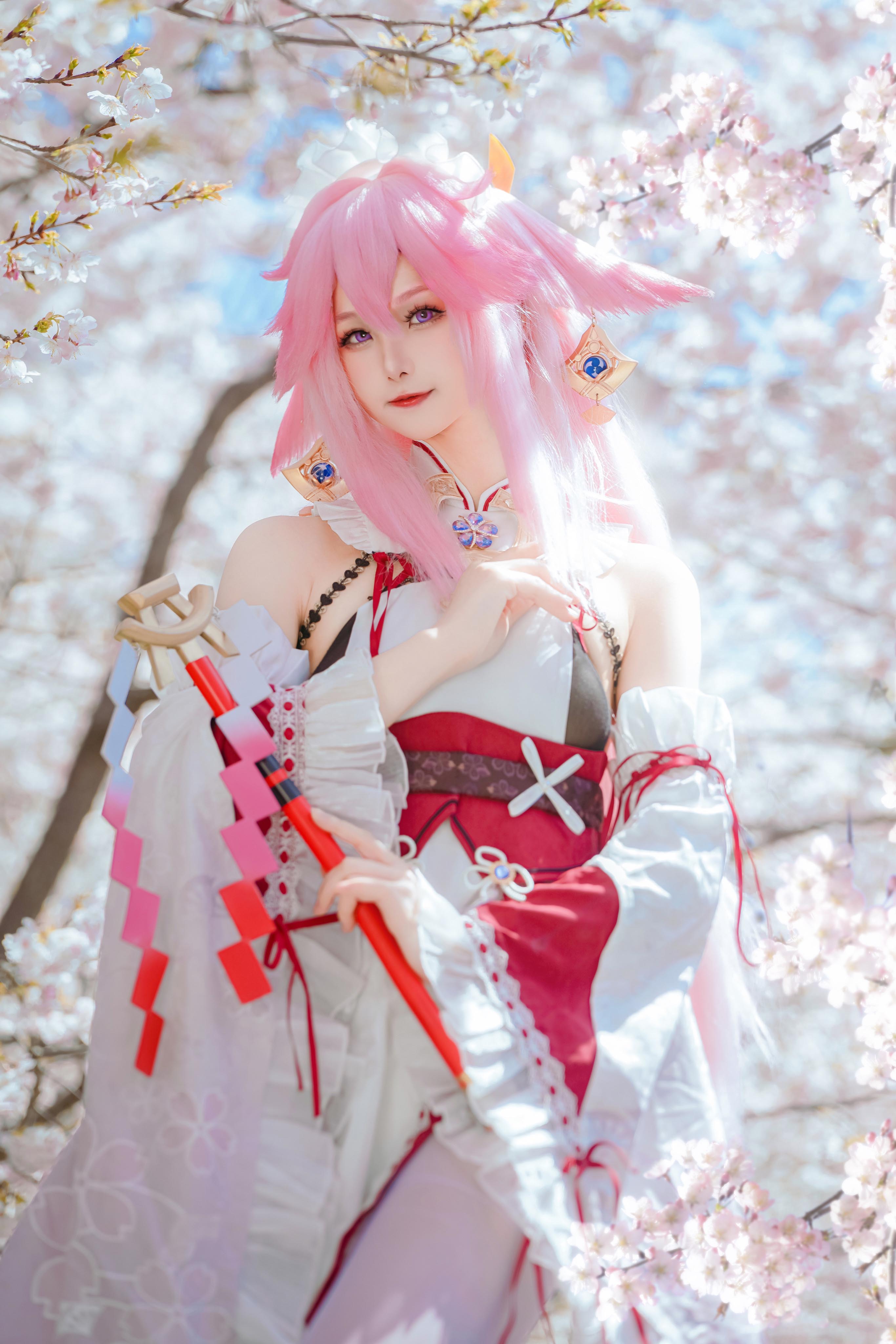图片[8]-二次元COS分享[COSplay]原神 八重神子 樱花季-二次元COS分享次元吧