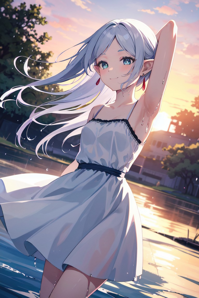 图片[1]-二次元COS分享葬送的芙莉莲  白色吊带裙-二次元COS分享次元吧