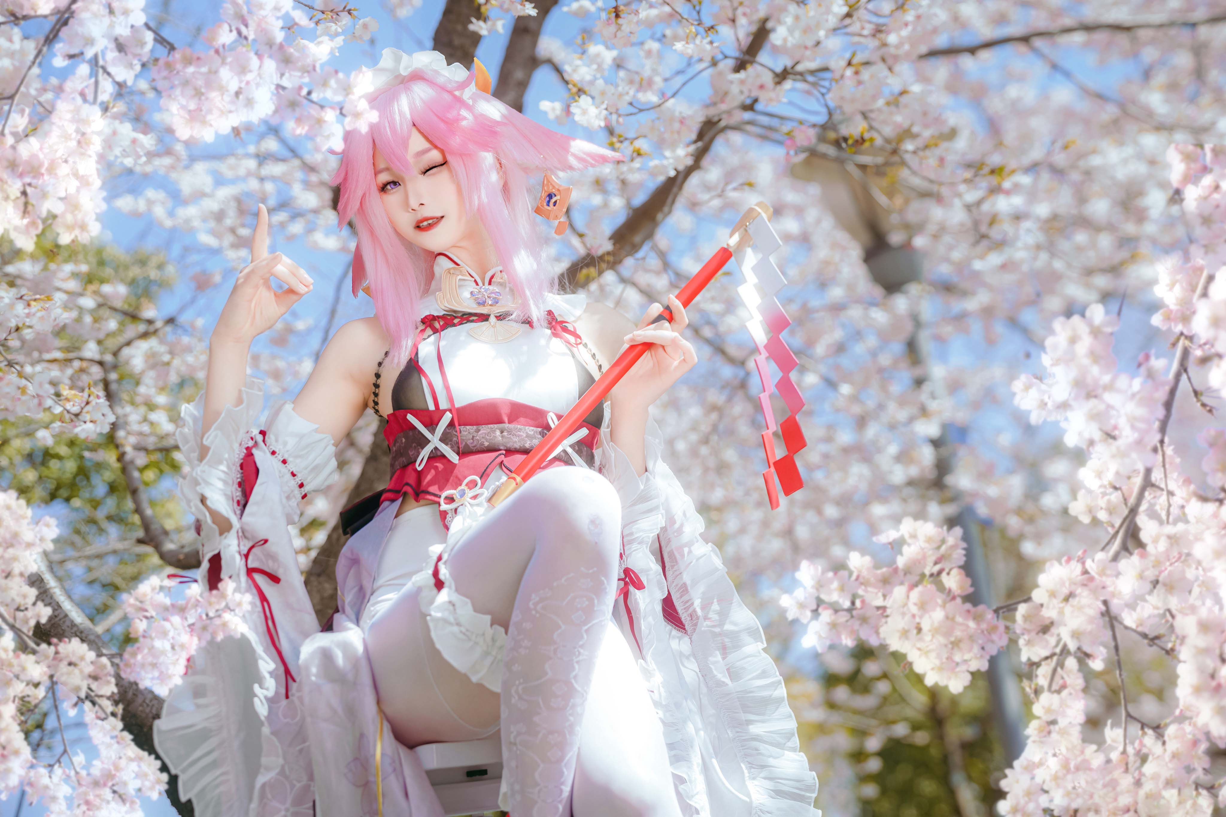 图片[4]-二次元COS分享[COSplay]原神 八重神子 樱花季-二次元COS分享次元吧