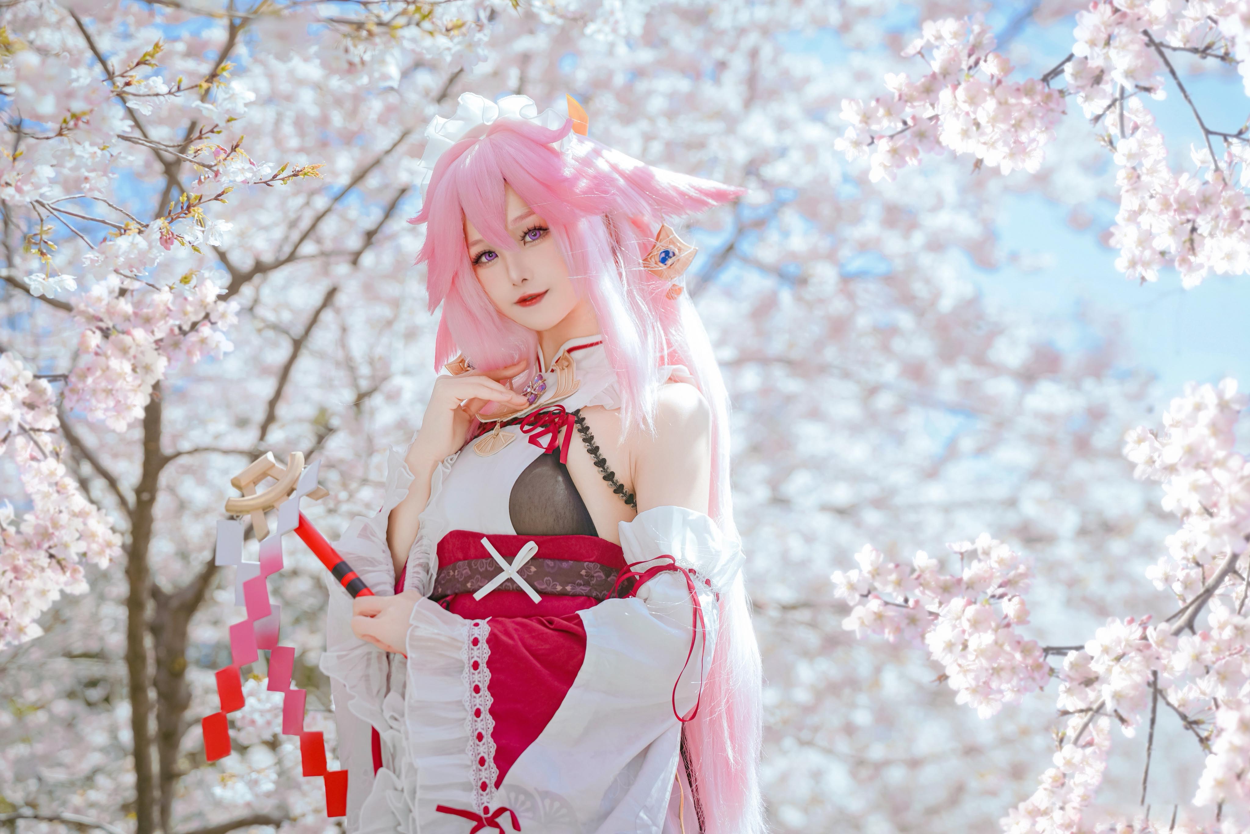 图片[7]-二次元COS分享[COSplay]原神 八重神子 樱花季-二次元COS分享次元吧