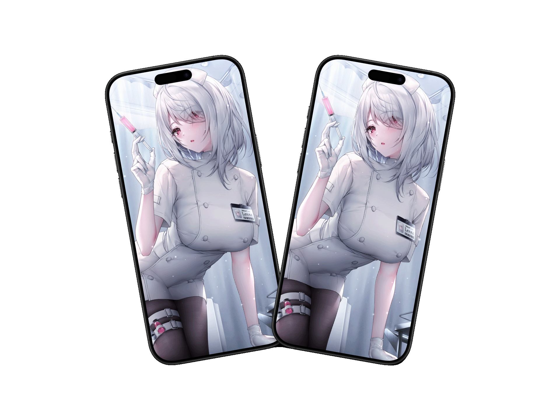 [手机动态壁纸]性感黑丝护士小姐姐-二次元COS分享次元吧