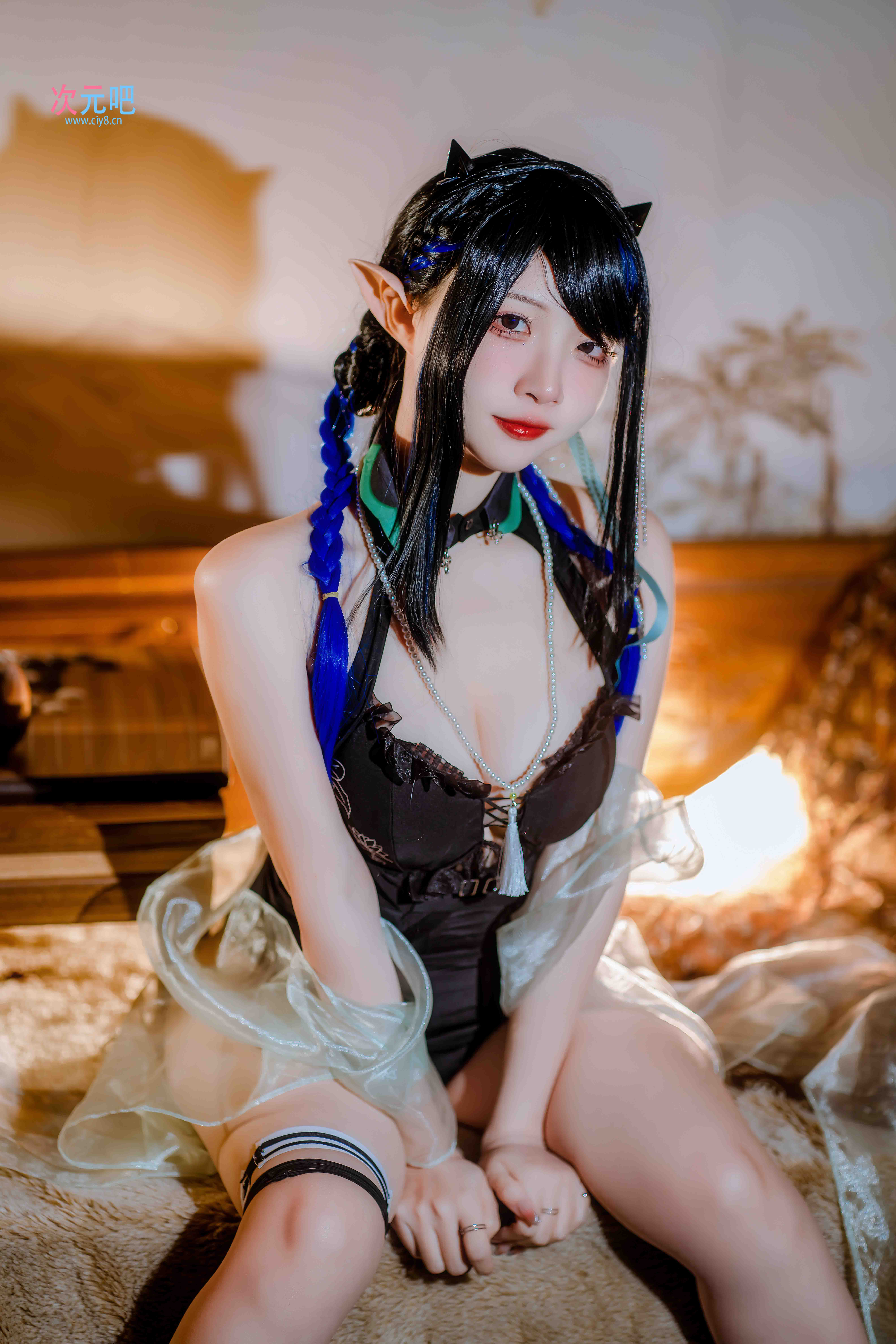 图片[3]-二次元COS分享二佐Nisa – 泰拉夏日纪事 方舟夜半泳装-二次元COS分享次元吧