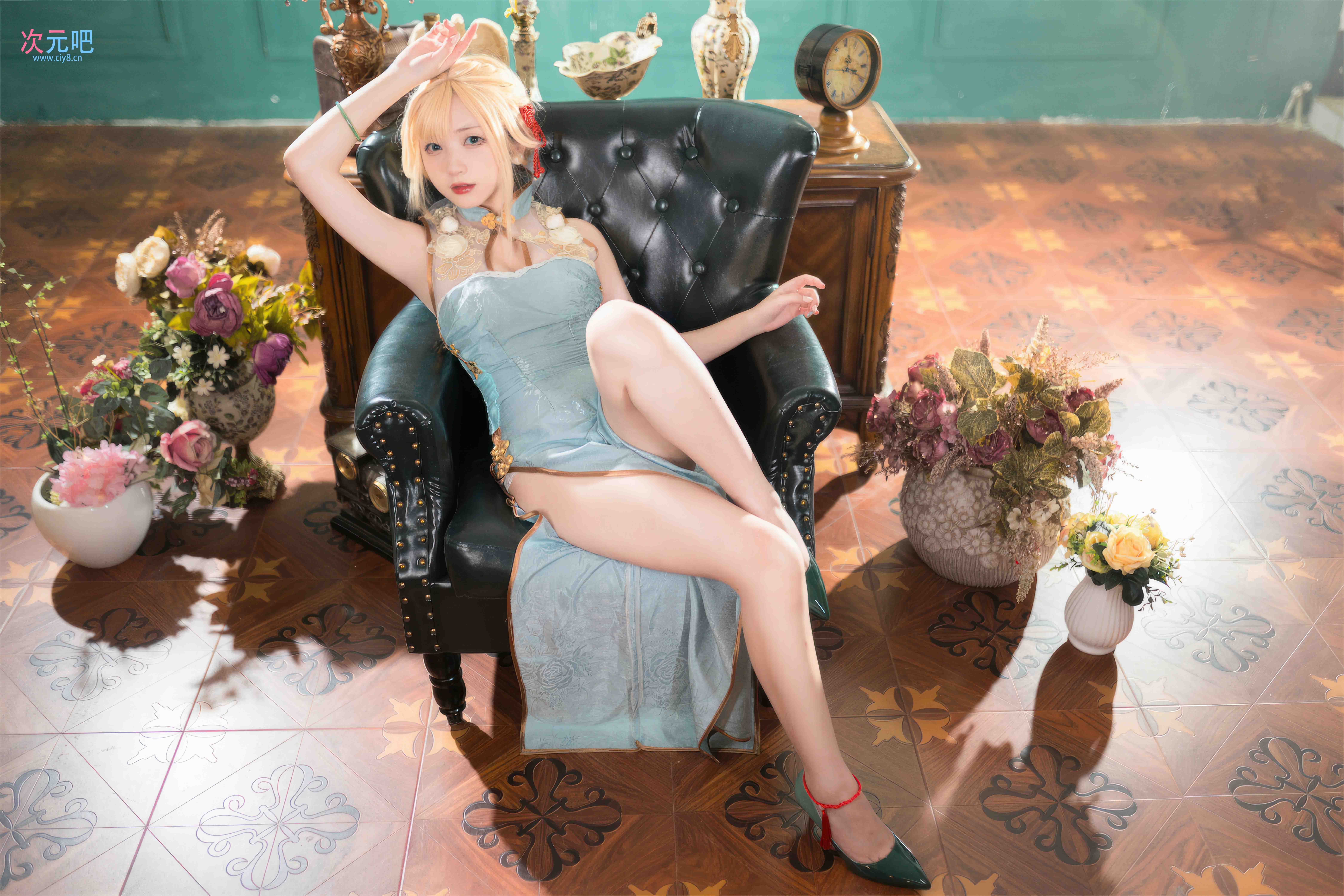 花铃 - G36玉瓯立旗袍-二次元COS分享次元吧