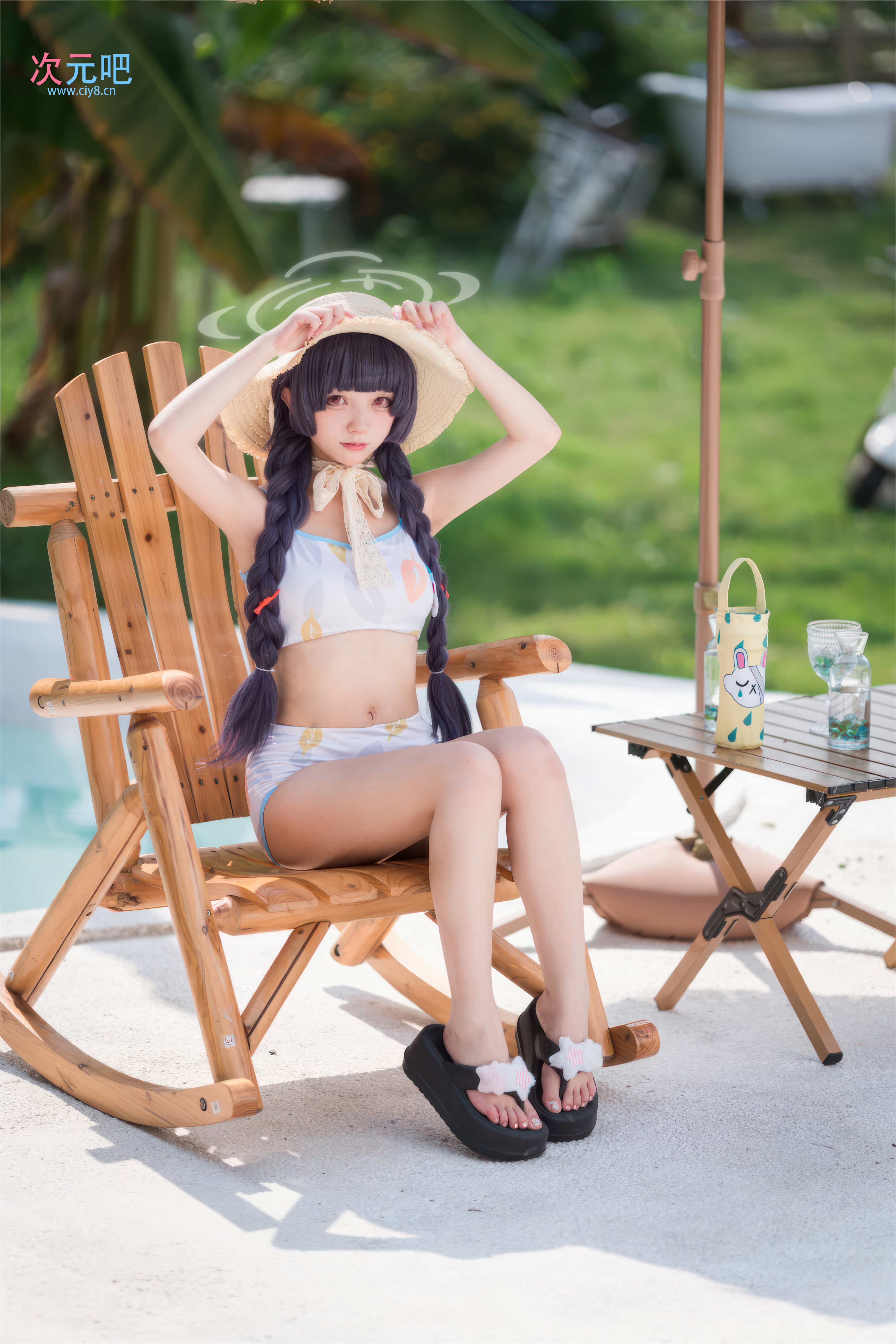图片[2]-二次元COS分享花铃 – 碧蓝档案 美游泳装-二次元COS分享次元吧