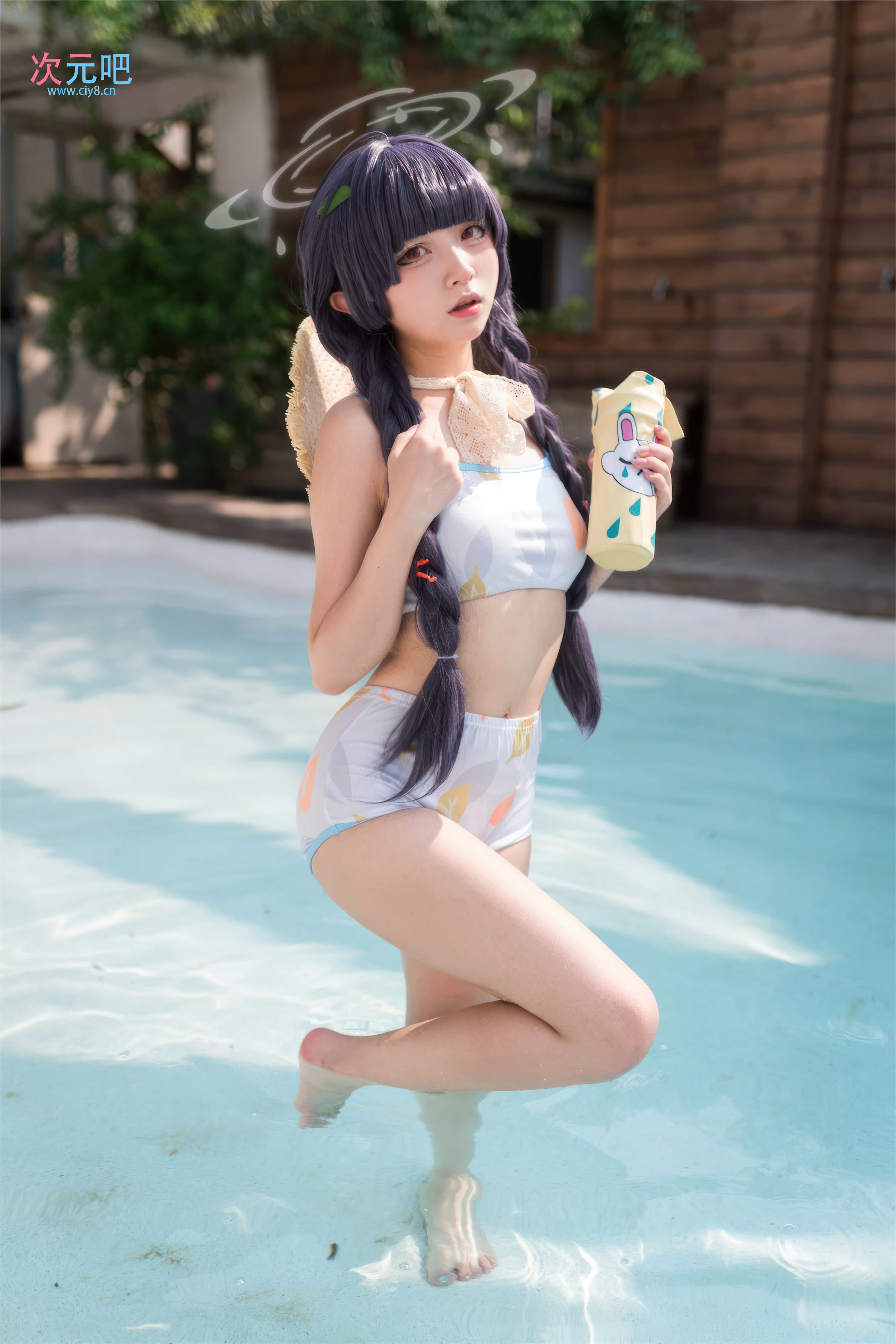 图片[1]-二次元COS分享花铃 – 碧蓝档案 美游泳装-二次元COS分享次元吧