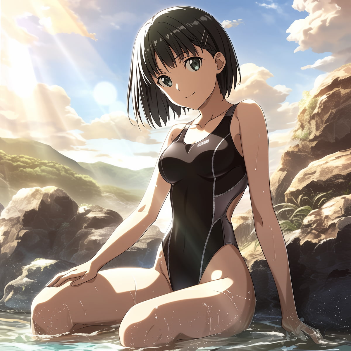 刀剑神域 桐谷直叶 竞技泳装-二次元COS分享次元吧