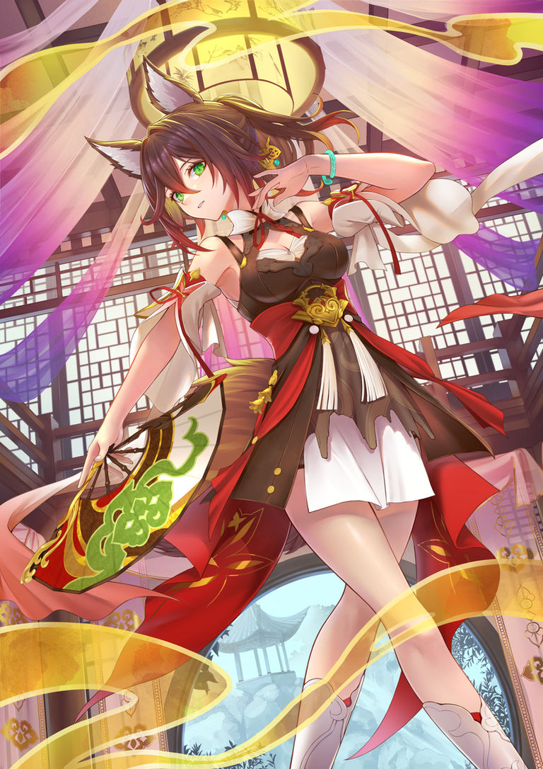 图片[9]-二次元COS分享[P站插画]绽放于手中的花朵 – 扇子插画特辑 –-二次元COS分享次元吧