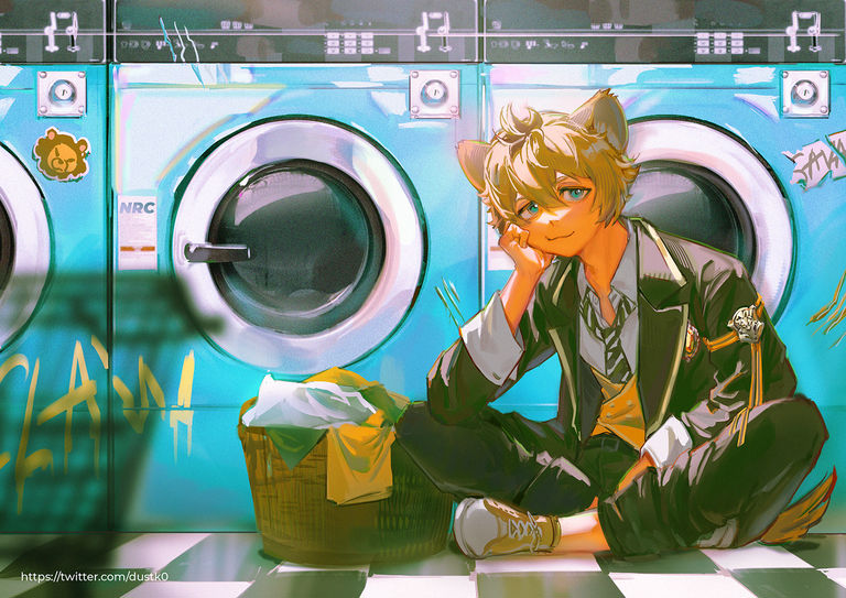 图片[5]-二次元COS分享[P站插画]青春回忆 – 洗衣房插画特辑 –-二次元COS分享次元吧