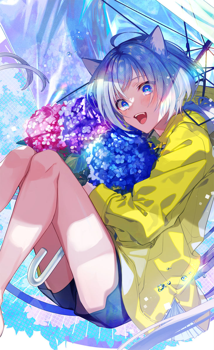 图片[4]-二次元COS分享[P站插画]为雨景增色 – 绣球花插画特辑 –-二次元COS分享次元吧