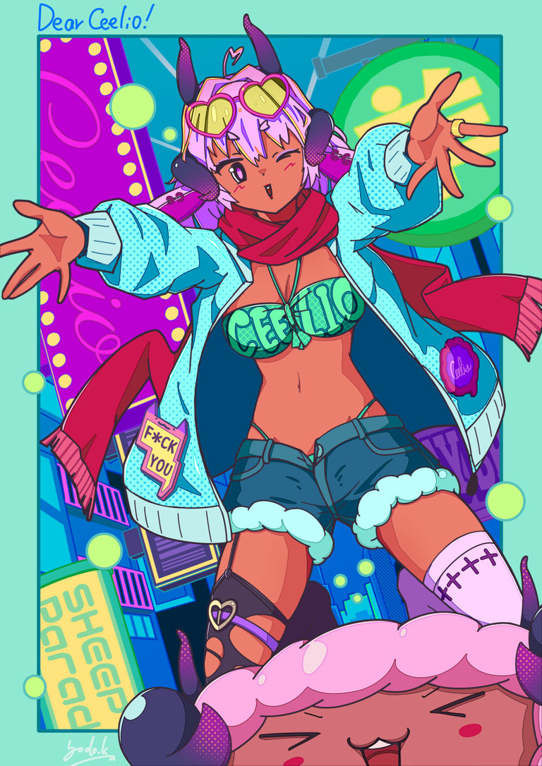 图片[13]-二次元COS分享[P站插画]休闲轻快♡牛仔短裤插画特辑 –-二次元COS分享次元吧