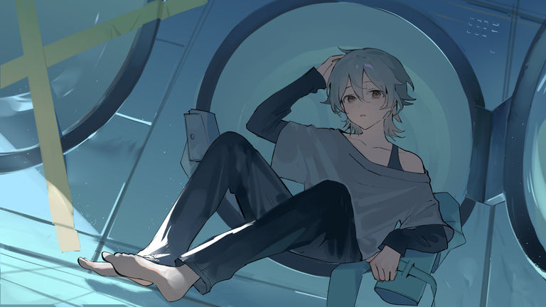 图片[6]-二次元COS分享[P站插画]青春回忆 – 洗衣房插画特辑 –-二次元COS分享次元吧