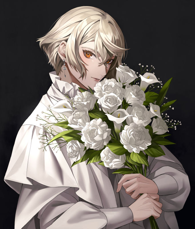 图片[3]-二次元COS分享[P站插画]清新绽放 – 白色花卉插画特辑 –-二次元COS分享次元吧