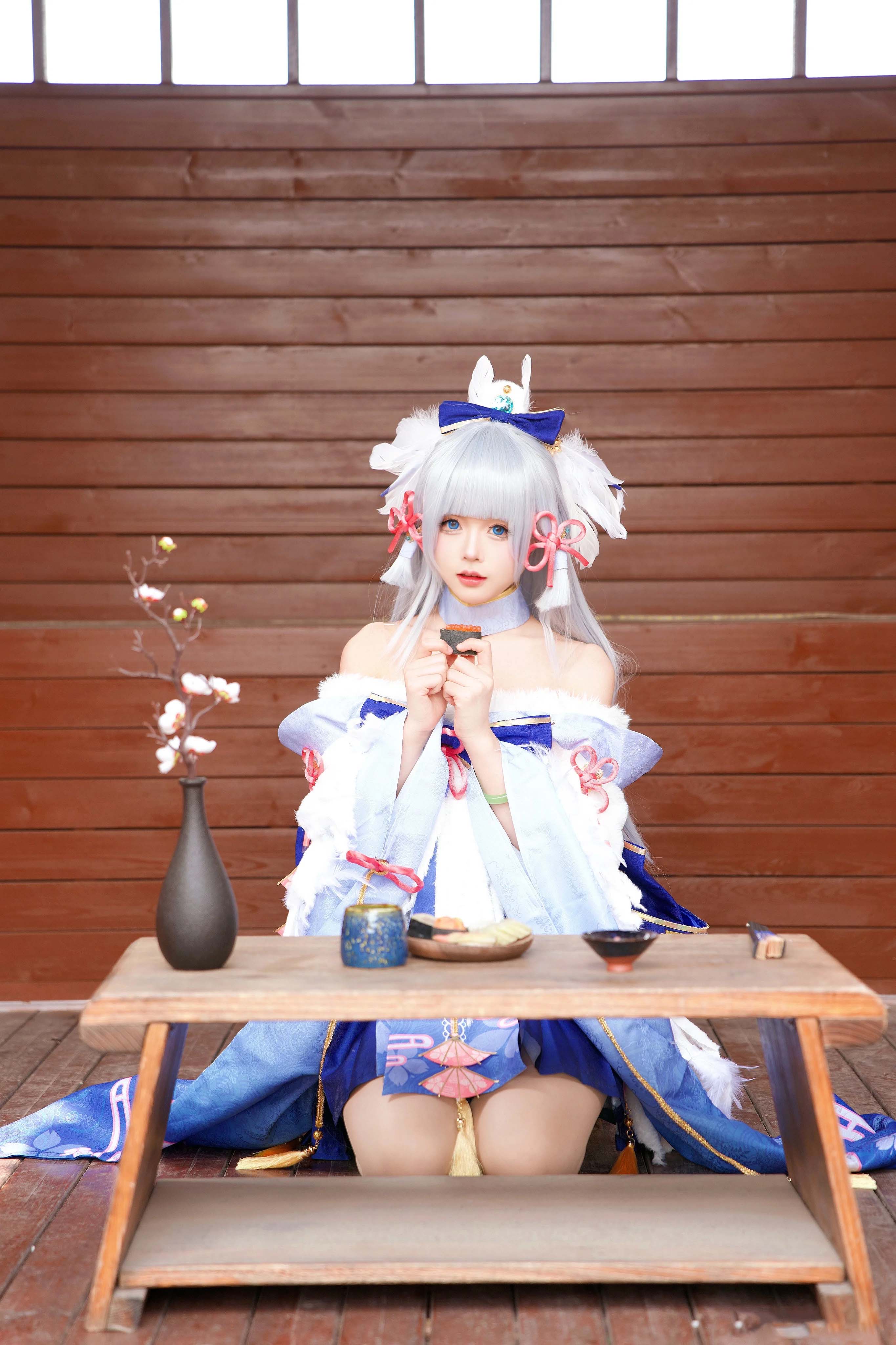 图片[5]-二次元COS分享[COSplay]原神 神里绫华白鹭樱华-二次元COS分享次元吧