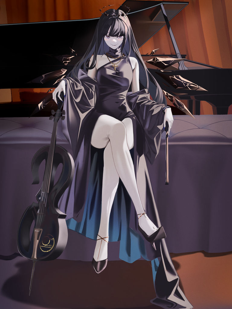 图片[10]-二次元COS分享[P站插画]优雅魅力 – 黑色连衣裙插画特辑 –-二次元COS分享次元吧