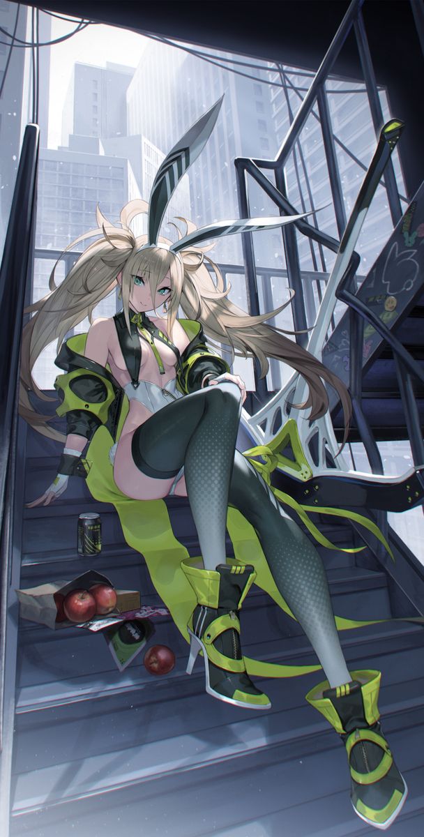 图片[1]-二次元COS分享[P站插画]往上还是往下？ – 楼梯插画特辑 –-二次元COS分享次元吧