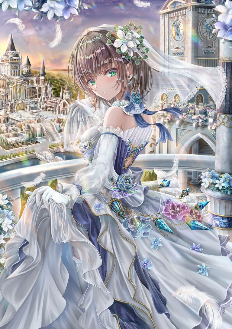 图片[9]-二次元COS分享[P站插画]包裹幸福的瞬间♡ – 婚纱插画特辑 –-二次元COS分享次元吧