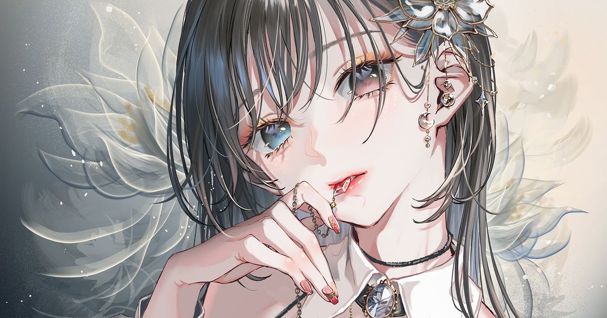 [P站插画]异彩夺目 - 异色瞳女子插画特辑 --二次元COS分享次元吧