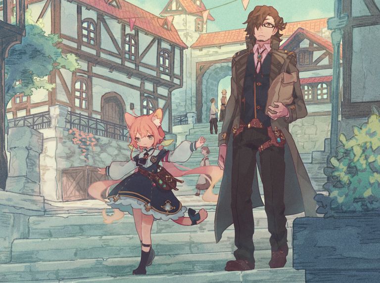 图片[7]-二次元COS分享[P站插画]往上还是往下？ – 楼梯插画特辑 –-二次元COS分享次元吧