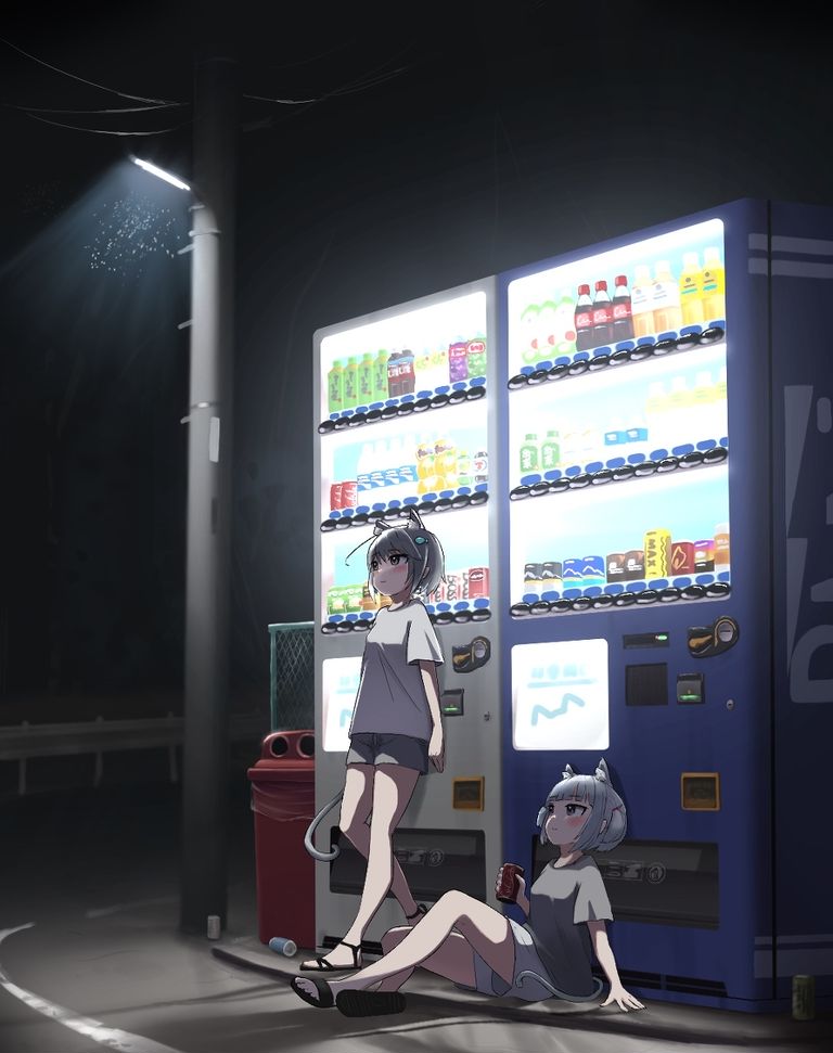 图片[9]-二次元COS分享[P站插画]小小休息站 – 自动贩卖机插画特辑 –-二次元COS分享次元吧