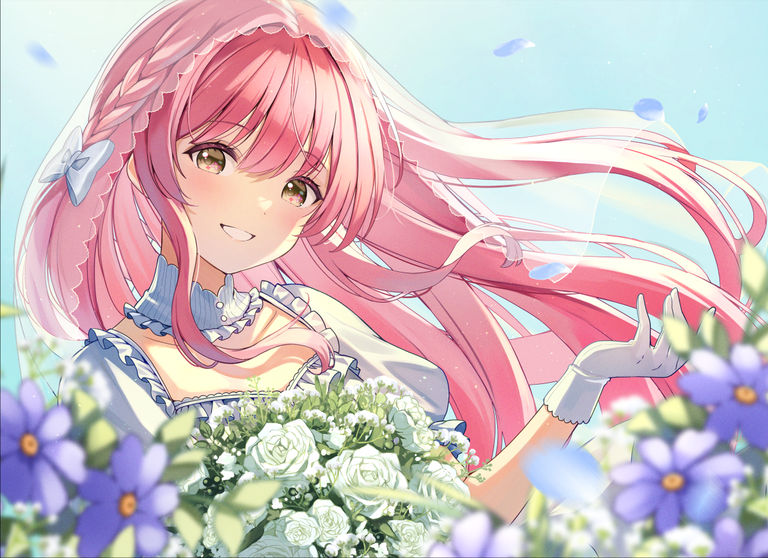 图片[8]-二次元COS分享[P站插画]清新绽放 – 白色花卉插画特辑 –-二次元COS分享次元吧