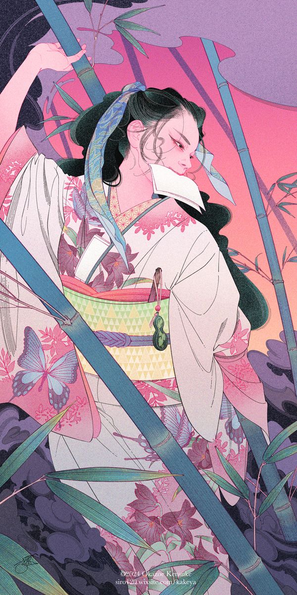 图片[12]-二次元COS分享[P站插画]和风美感的展现 – 和服女子插画特辑 –-二次元COS分享次元吧