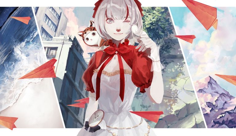 图片[9]-二次元COS分享[P站插画]随风飞舞 – 纸飞机插画特辑 –-二次元COS分享次元吧