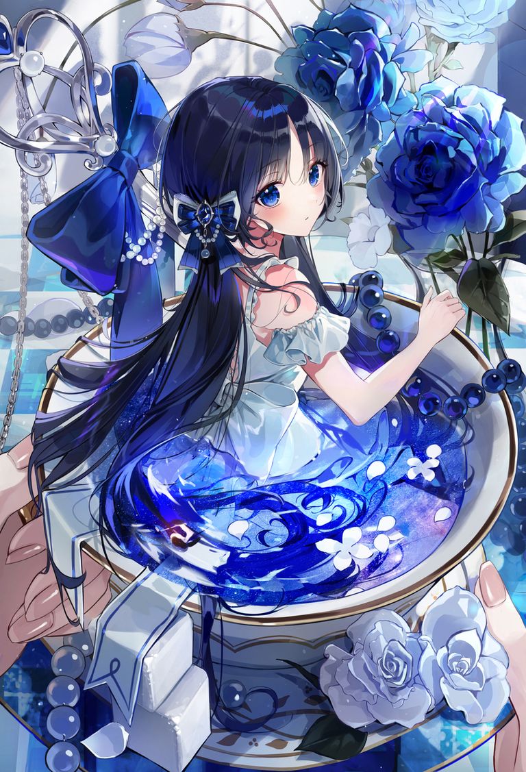 图片[1]-二次元COS分享[P站插画]轻轻包覆♡ – 「杯中」插画特辑 –-二次元COS分享次元吧