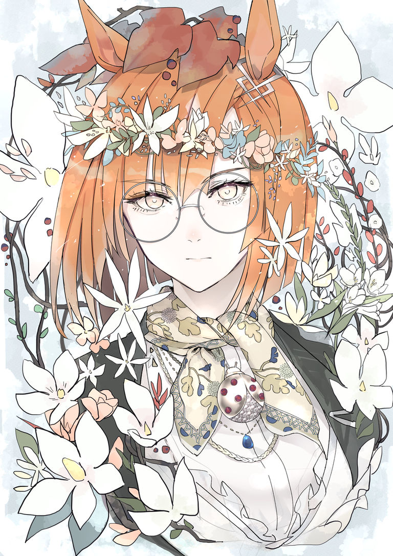 图片[2]-二次元COS分享[P站插画]清新绽放 – 白色花卉插画特辑 –-二次元COS分享次元吧