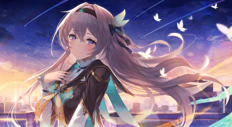 图片[8]-二次元COS分享[P站插画]期待萤火再现眼前 – 《崩坏：星穹铁道》流萤同人插画特辑 –-二次元COS分享次元吧