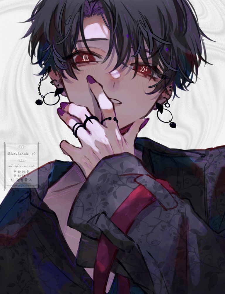 图片[6]-二次元COS分享[P站插画]吸引视线♡ – 耳钉男子插画特辑 –-二次元COS分享次元吧