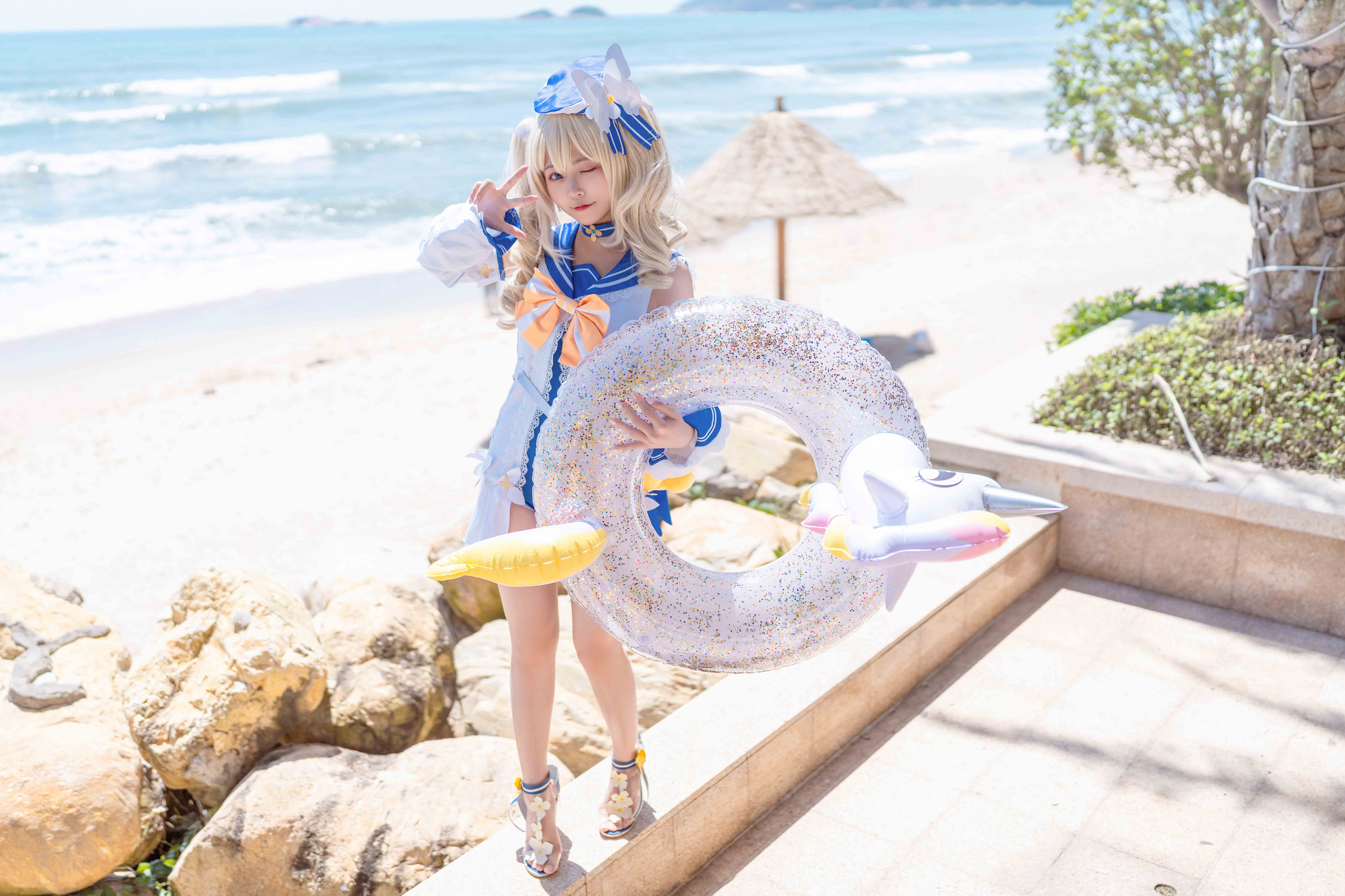 图片[3]-二次元COS分享[COSplay]元气满满的芭芭拉泳装-二次元COS分享次元吧