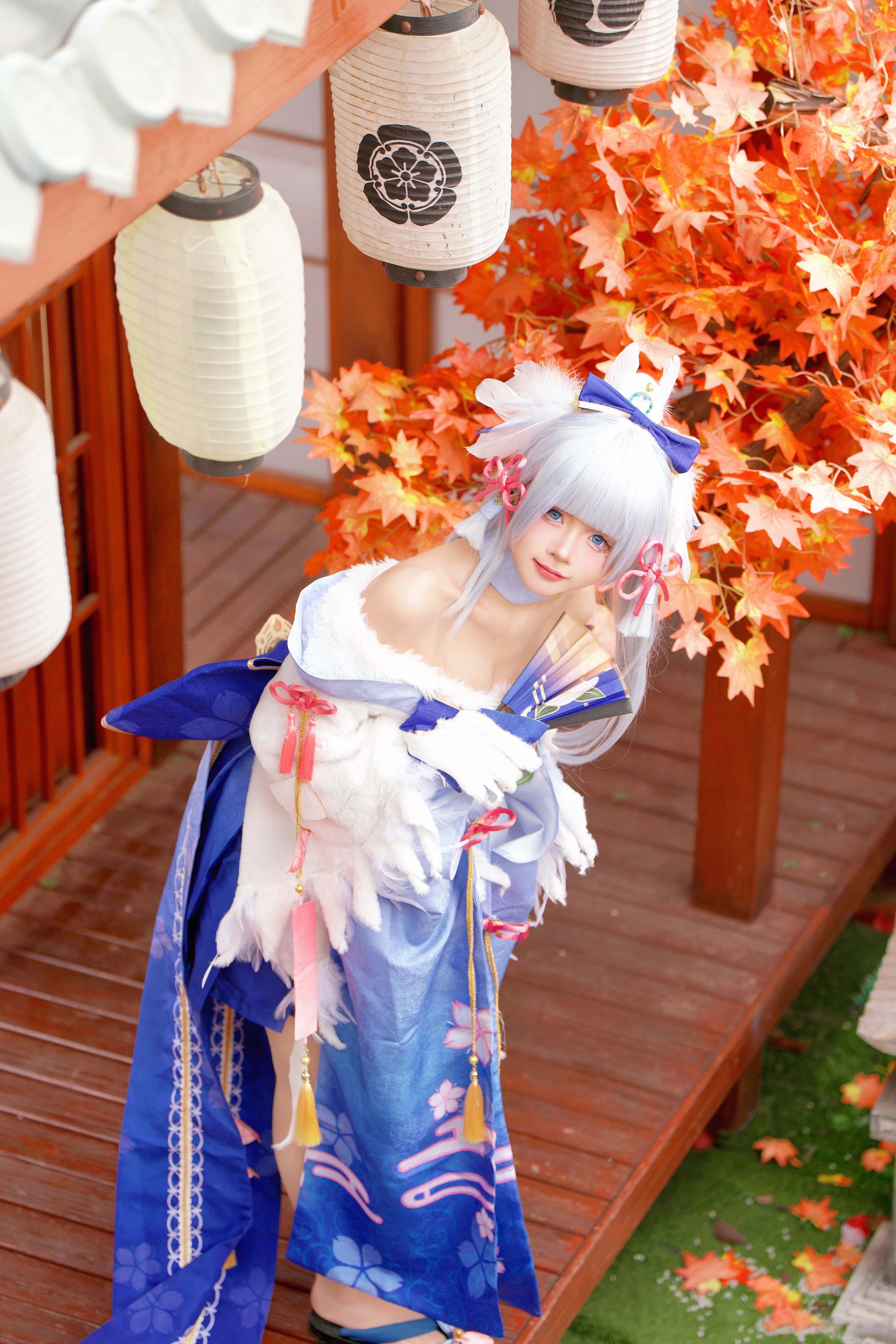 图片[4]-二次元COS分享[COSplay]原神 神里绫华白鹭樱华-二次元COS分享次元吧