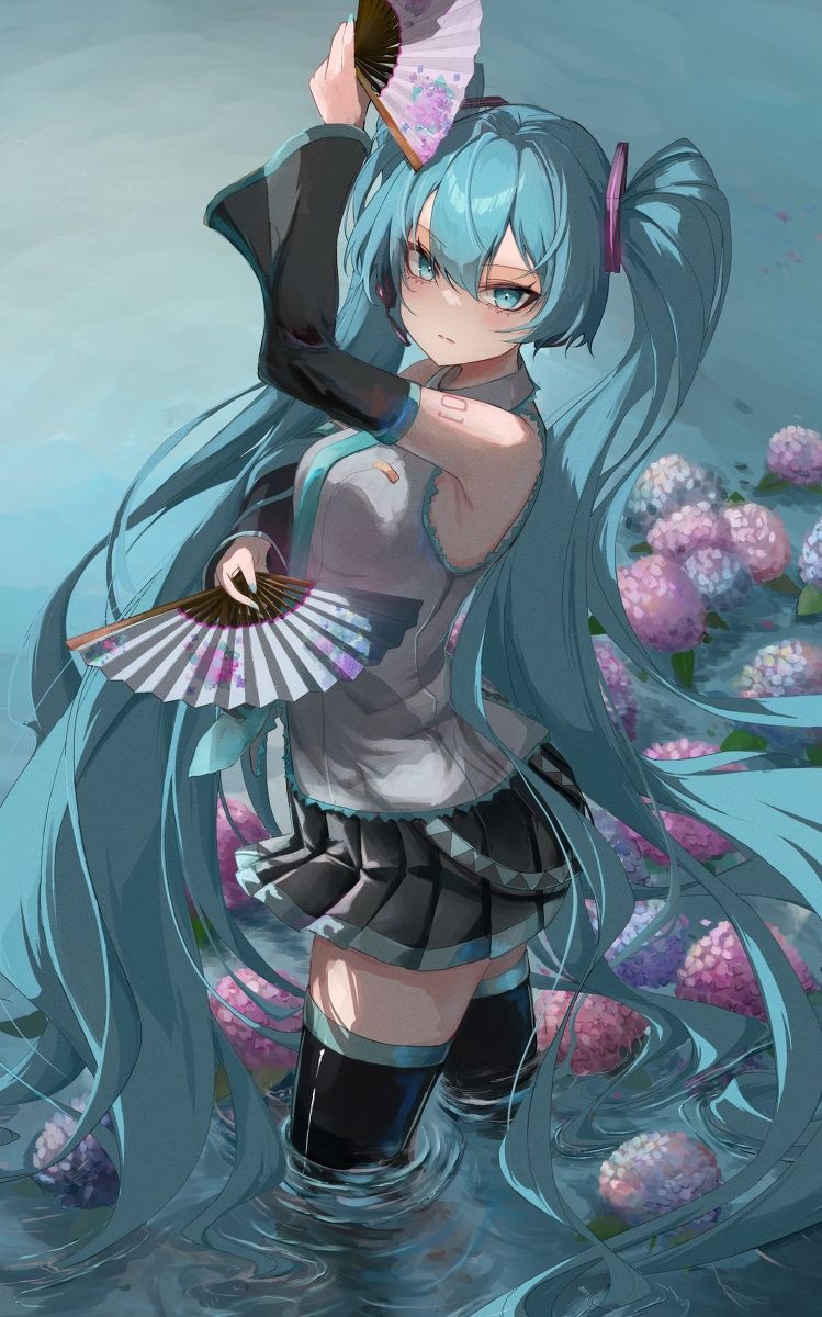 图片[8]-二次元COS分享[P站插画]绽放于手中的花朵 – 扇子插画特辑 –-二次元COS分享次元吧