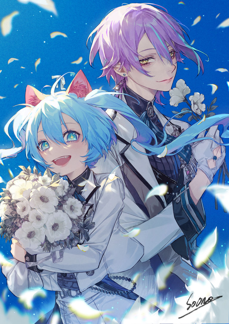 图片[6]-二次元COS分享[P站插画]清新绽放 – 白色花卉插画特辑 –-二次元COS分享次元吧