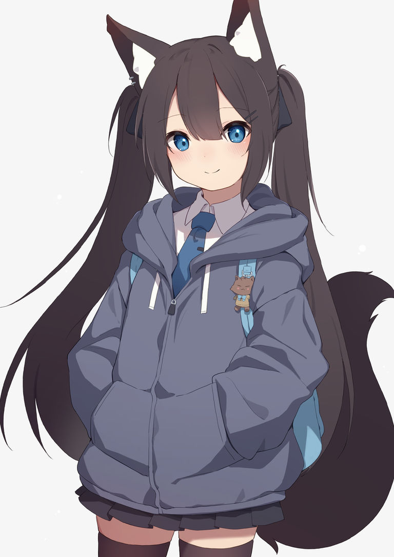 图片[10]-二次元COS分享[P站插画]轻松休闲♡ – 校服×开衫卫衣女子插画特辑 –-二次元COS分享次元吧