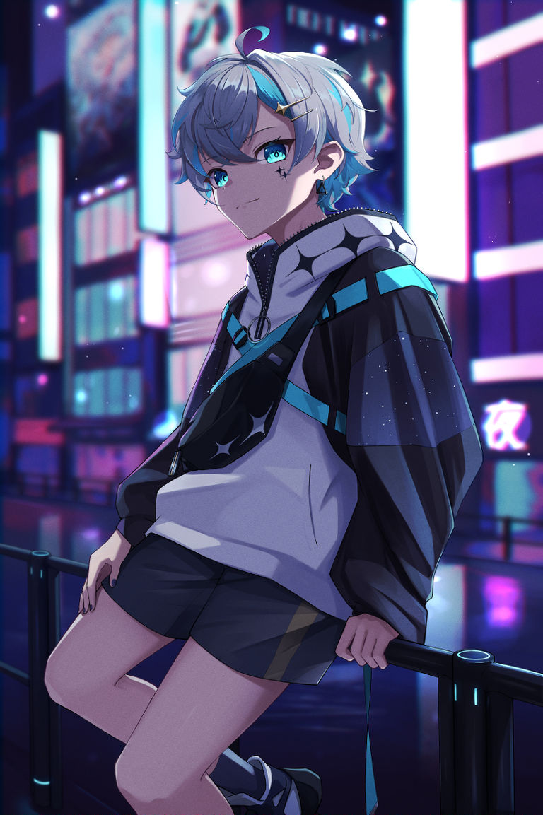 图片[17]-二次元COS分享[P站插画]个性点缀 – 挑染插画特辑 –-二次元COS分享次元吧