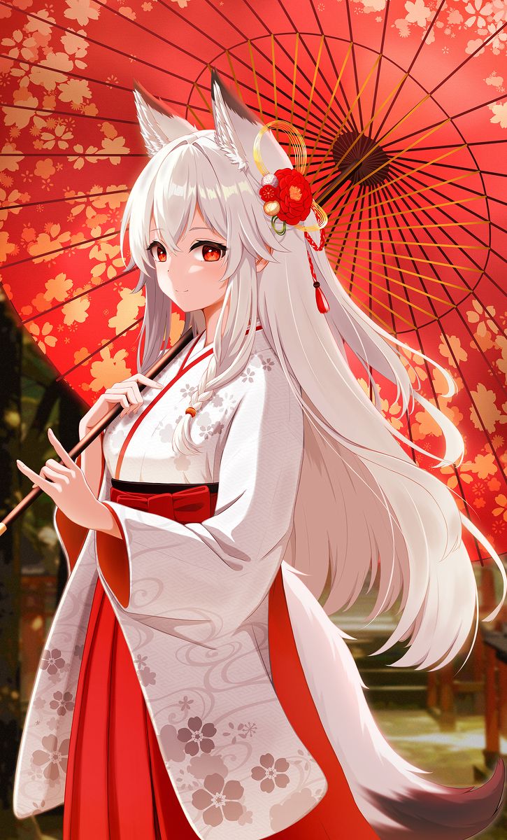 图片[7]-二次元COS分享[P站插画]优雅和风 – 日式油纸伞插画特辑 –-二次元COS分享次元吧