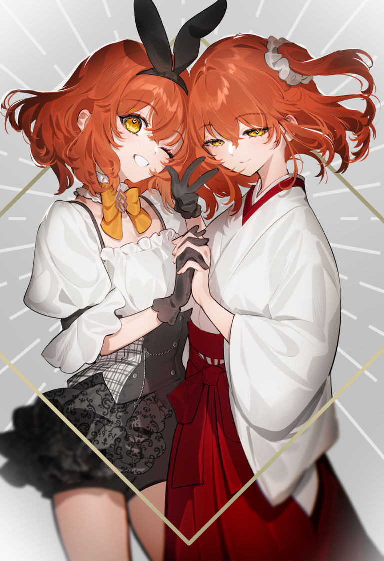 图片[1]-二次元COS分享[P站插画]互相牵绊 – 交叠的手插画特辑 –-二次元COS分享次元吧