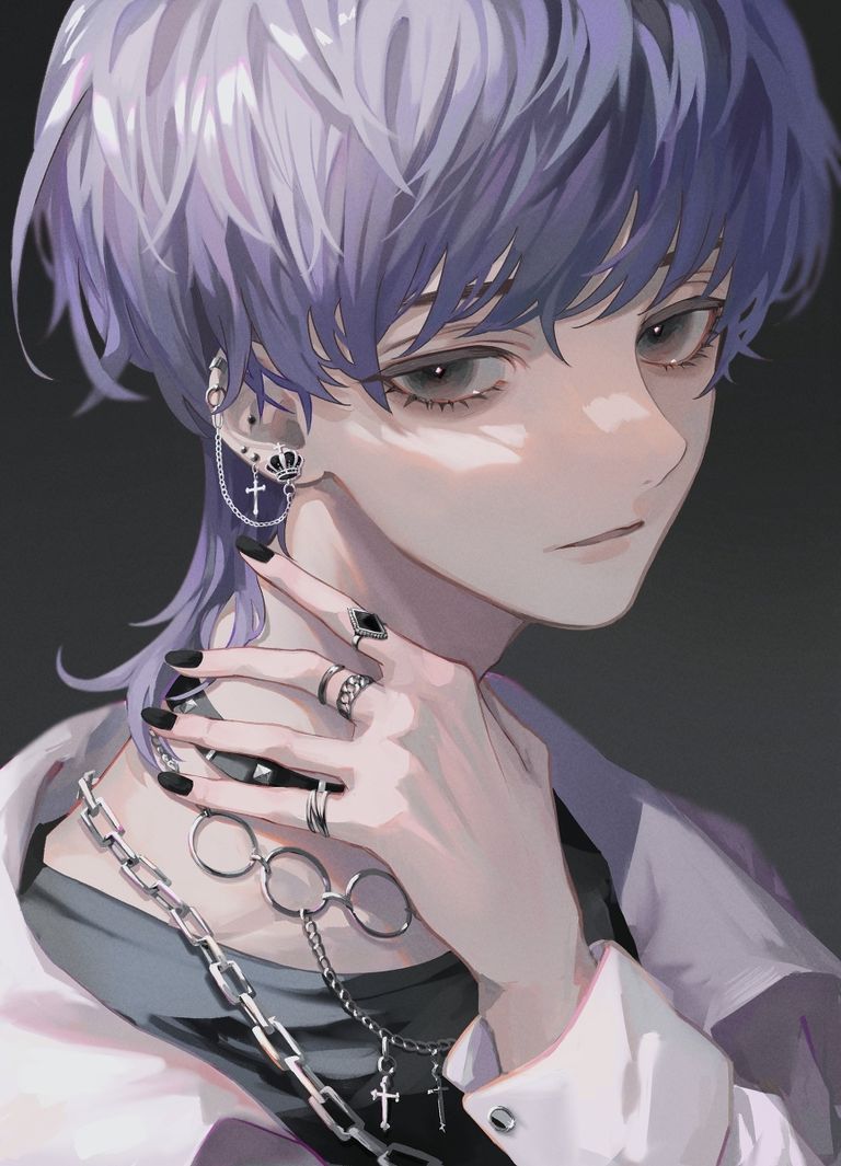 图片[1]-二次元COS分享[P站插画]吸引视线♡ – 耳钉男子插画特辑 –-二次元COS分享次元吧