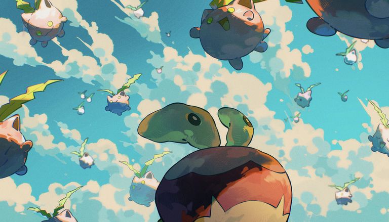 图片[3]-二次元COS分享[P站插画]伴相随 – 有宝可梦的风景插画特辑 –-二次元COS分享次元吧