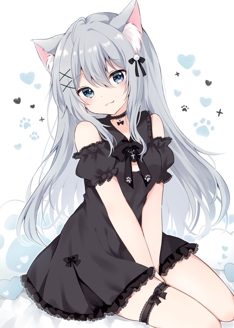 图片[4]-二次元COS分享[P站插画]优雅魅力 – 黑色连衣裙插画特辑 –-二次元COS分享次元吧