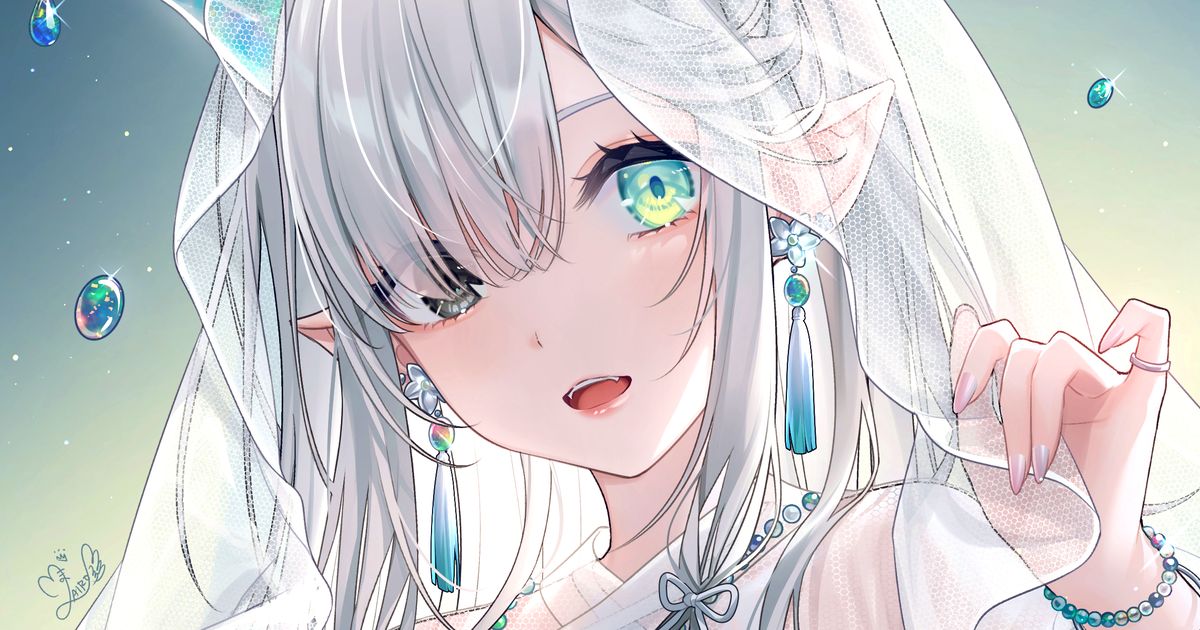 [P站插画]裹上神秘感 - 面纱插画特辑 --二次元COS分享次元吧