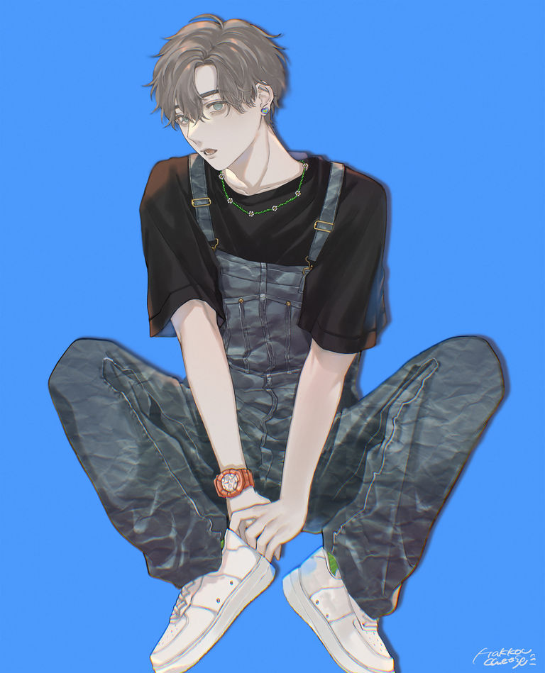 图片[11]-二次元COS分享[P站插画]轻松可爱♡ – 吊带裤插画特辑 –-二次元COS分享次元吧